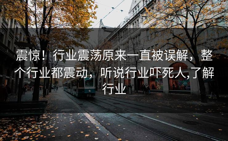 震惊！行业震荡原来一直被误解，整个行业都震动，听说行业吓死人,了解行业